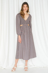 LINA CUT OUT DRESS-BK