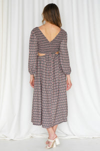 LINA CUT OUT DRESS-BK