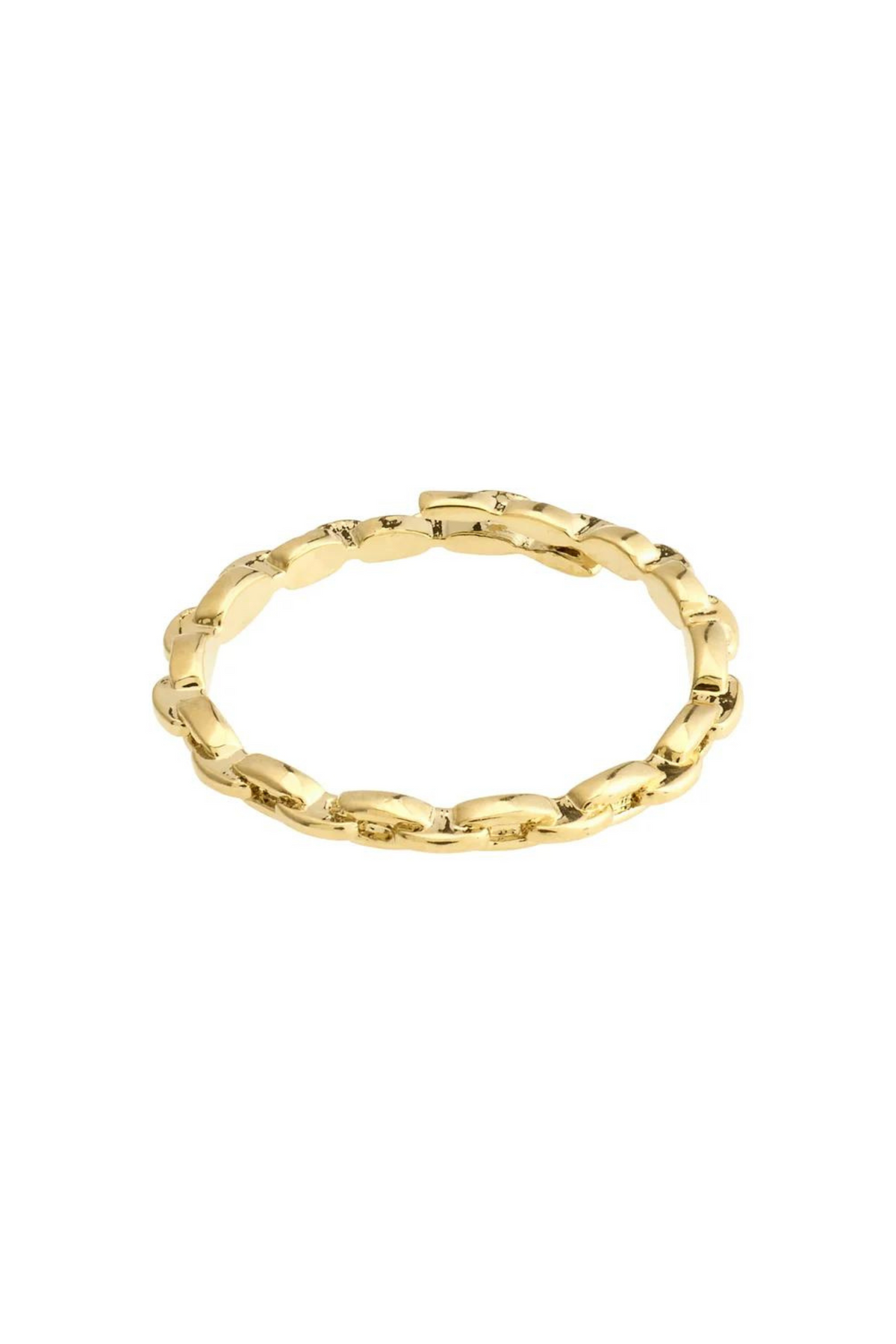 LULU GOLD PLATED CHAIN RING
