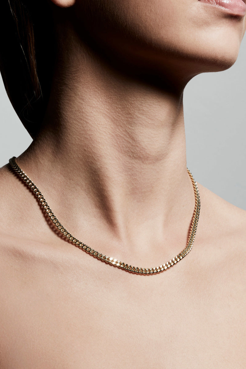 FUCHSIA GOLD PLATED NECKLACE