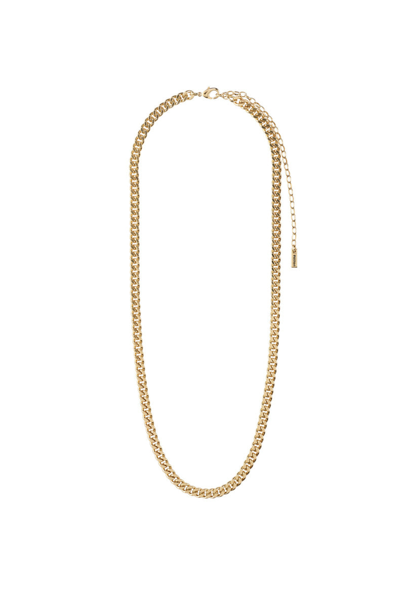 FUCHSIA GOLD PLATED NECKLACE
