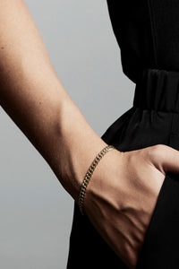 FUCHSIA GOLD PLATED BRACELET
