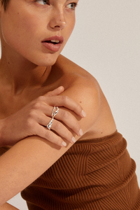 STORM SET OF 3 SILVER PLATED RINGS