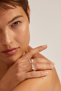 STORM SET OF 3 SILVER PLATED RINGS