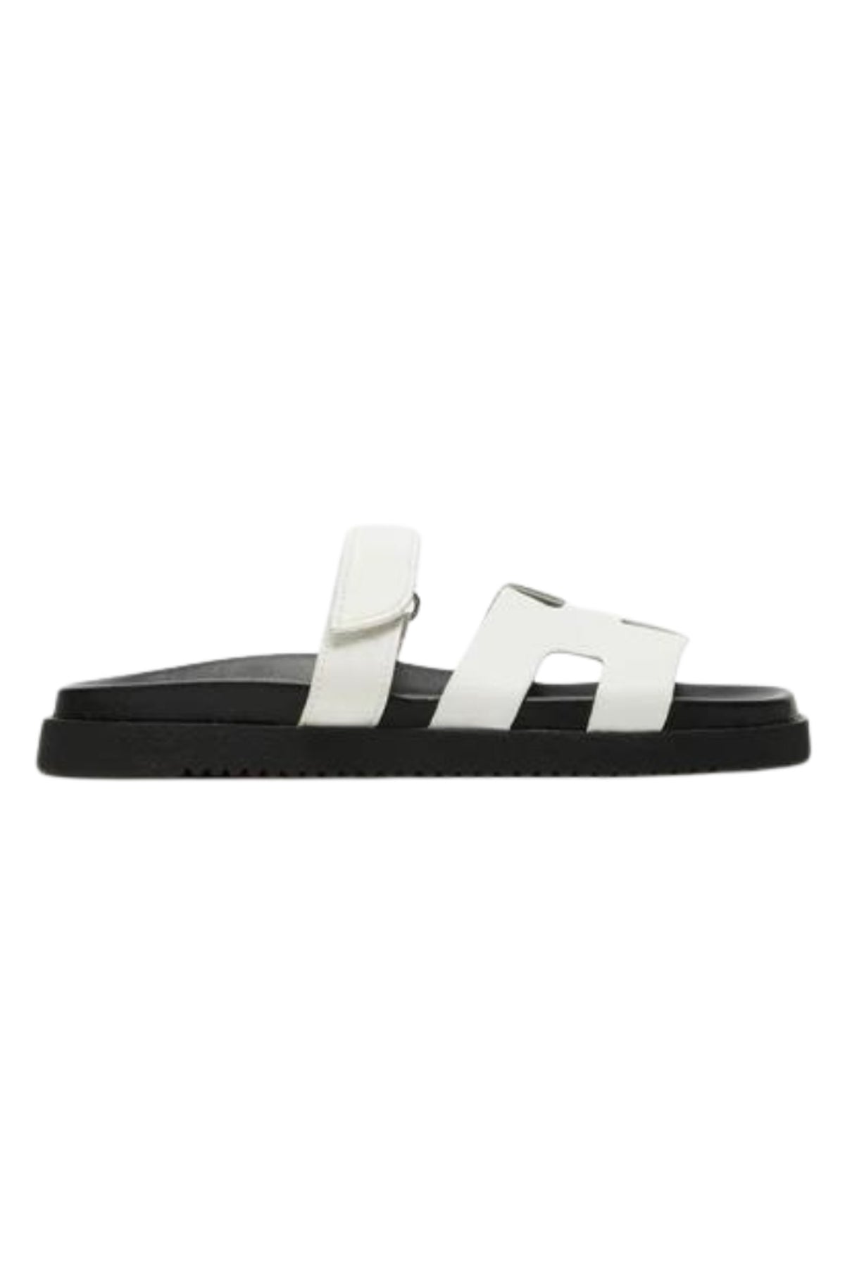 MAYVEN LEATHER SANDALS-WH