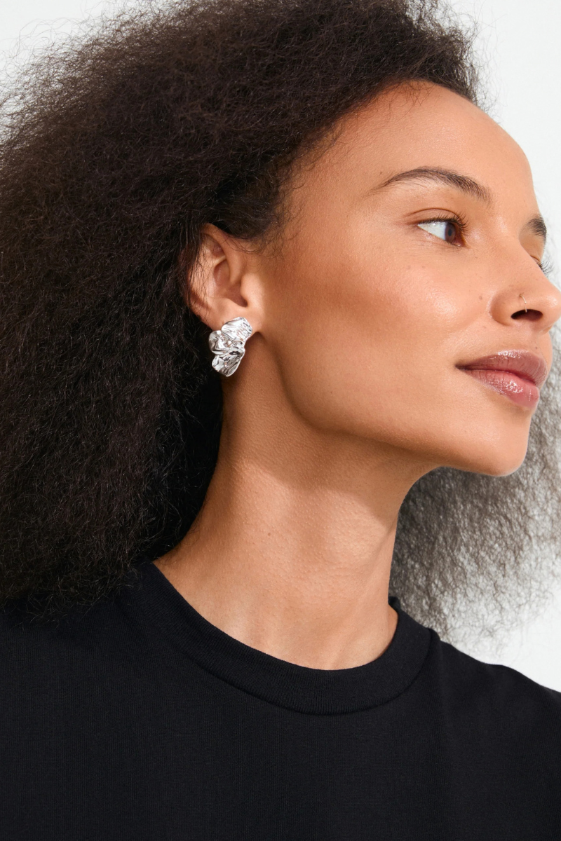 SOLARI SILVER PLATED EARRINGS