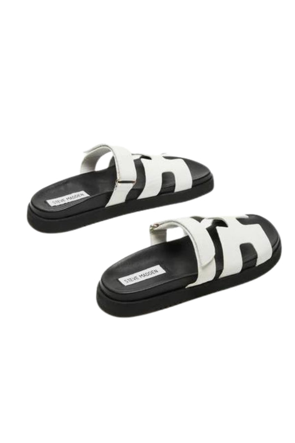 MAYVEN LEATHER SANDALS-WH