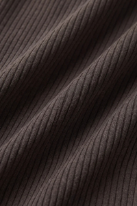 JUST RIGHT RIB TOP IN COCOA BEAN