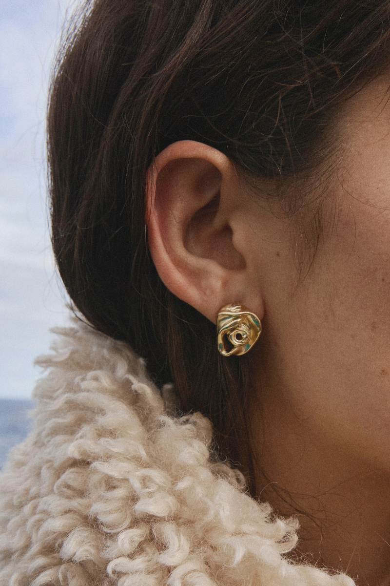 INNER ROSE GOLD PLATED EARRINGS
