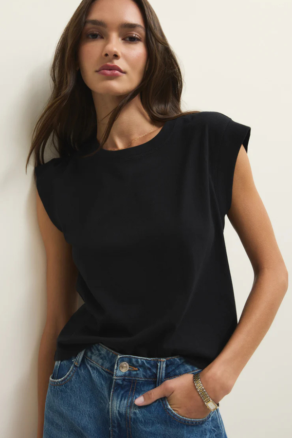 CAMINO COTTON JERSEY TOP-BK