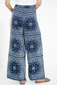 JANEY PRINTED WIDE LEG PANTS