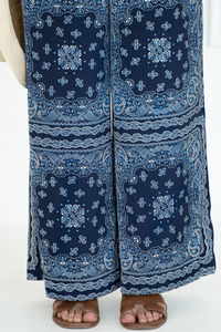 JANEY PRINTED WIDE LEG PANTS