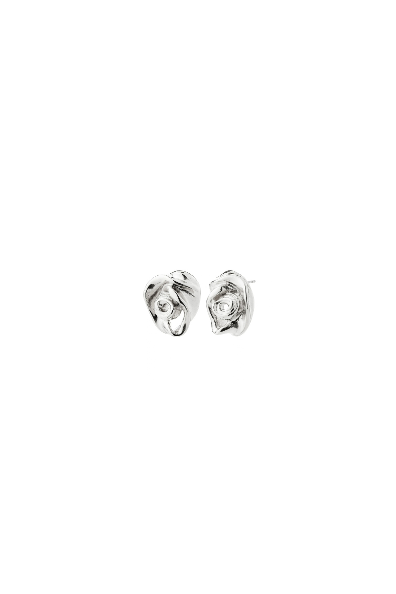 INNER ROSE SILVER PLATED EARRINGS