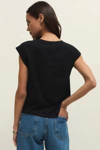 CAMINO COTTON JERSEY TOP-BK