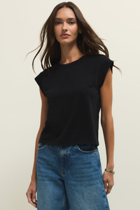 CAMINO COTTON JERSEY TOP-BK