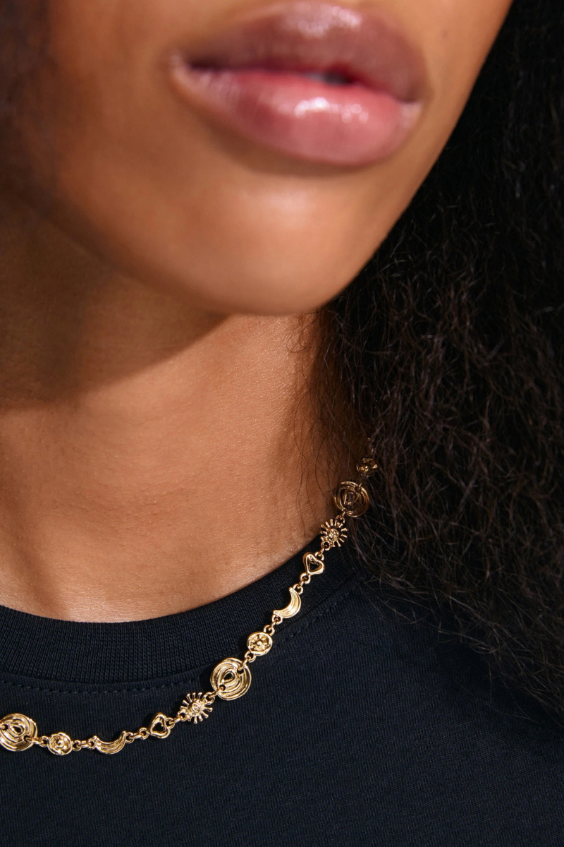 MISHA GOLD PLATED NECKLACE