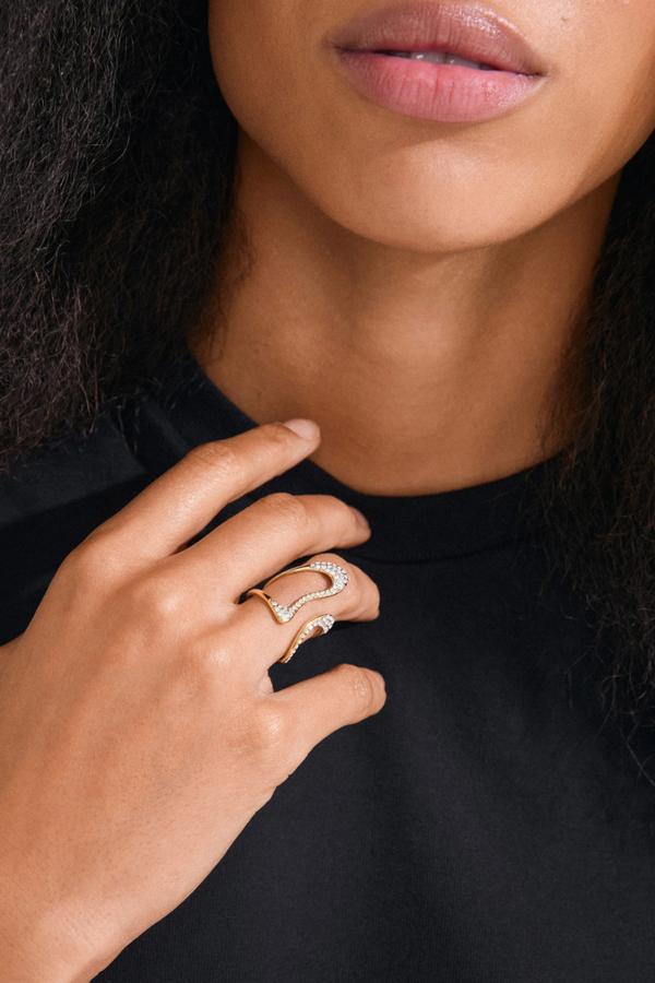 ROOT GOLD PLATED RING