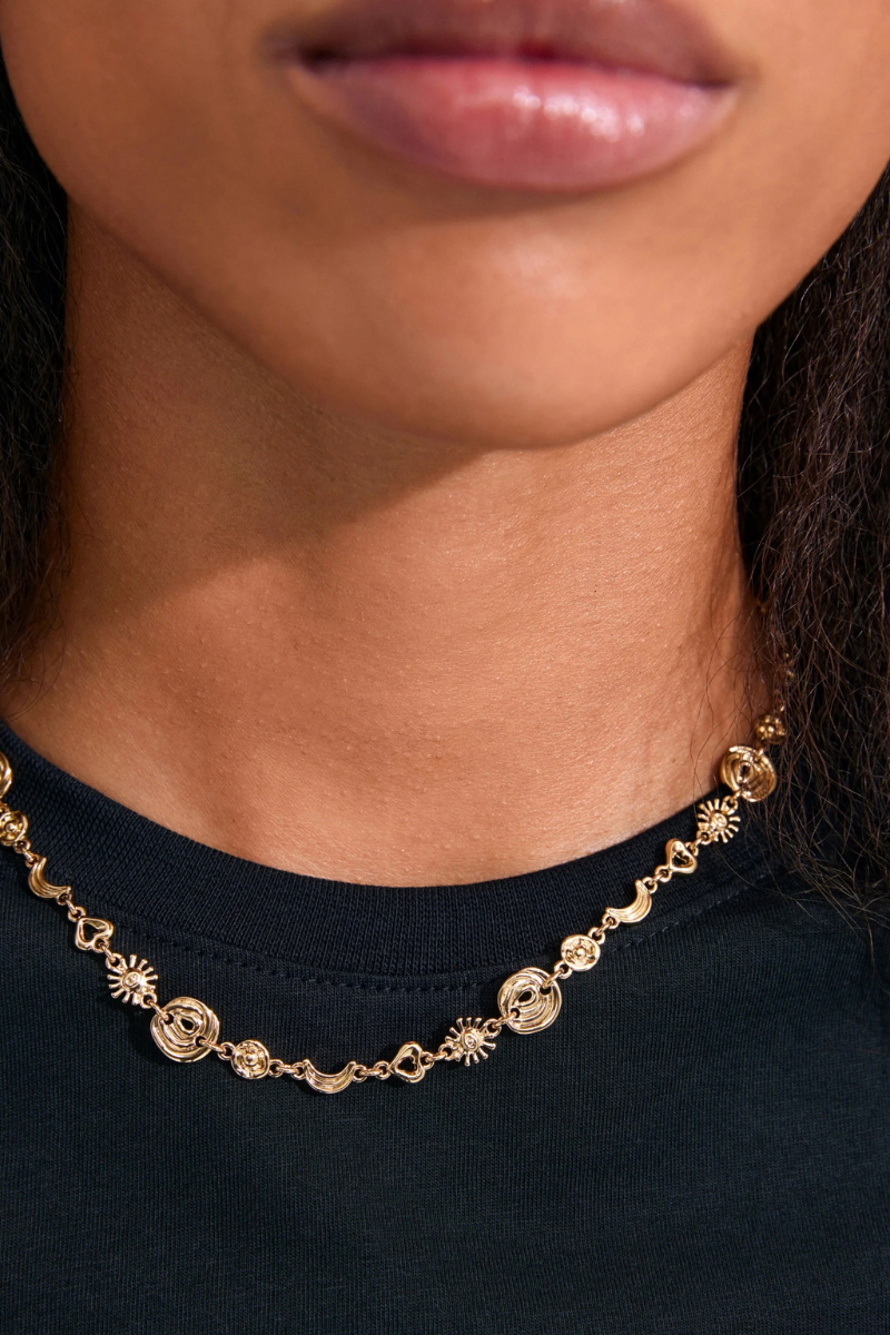 MISHA GOLD PLATED NECKLACE