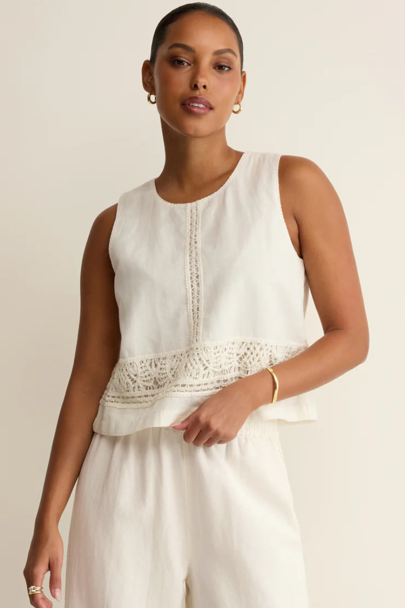 SLOANE EMBROIDERED TOP