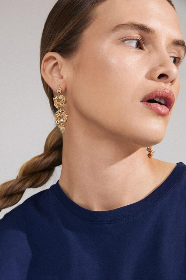 ACT GOLD PLATED EARRINGS