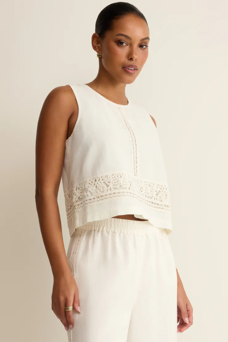 SLOANE EMBROIDERED TOP