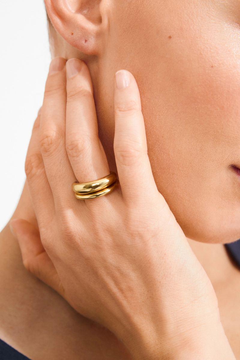 KAISYN 2 IN 1 GOLD PLATED RINGS