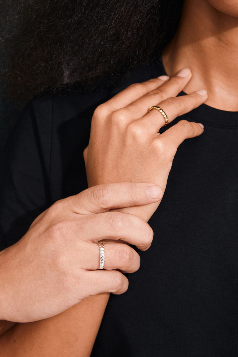REVAN SILVER PLATED RING