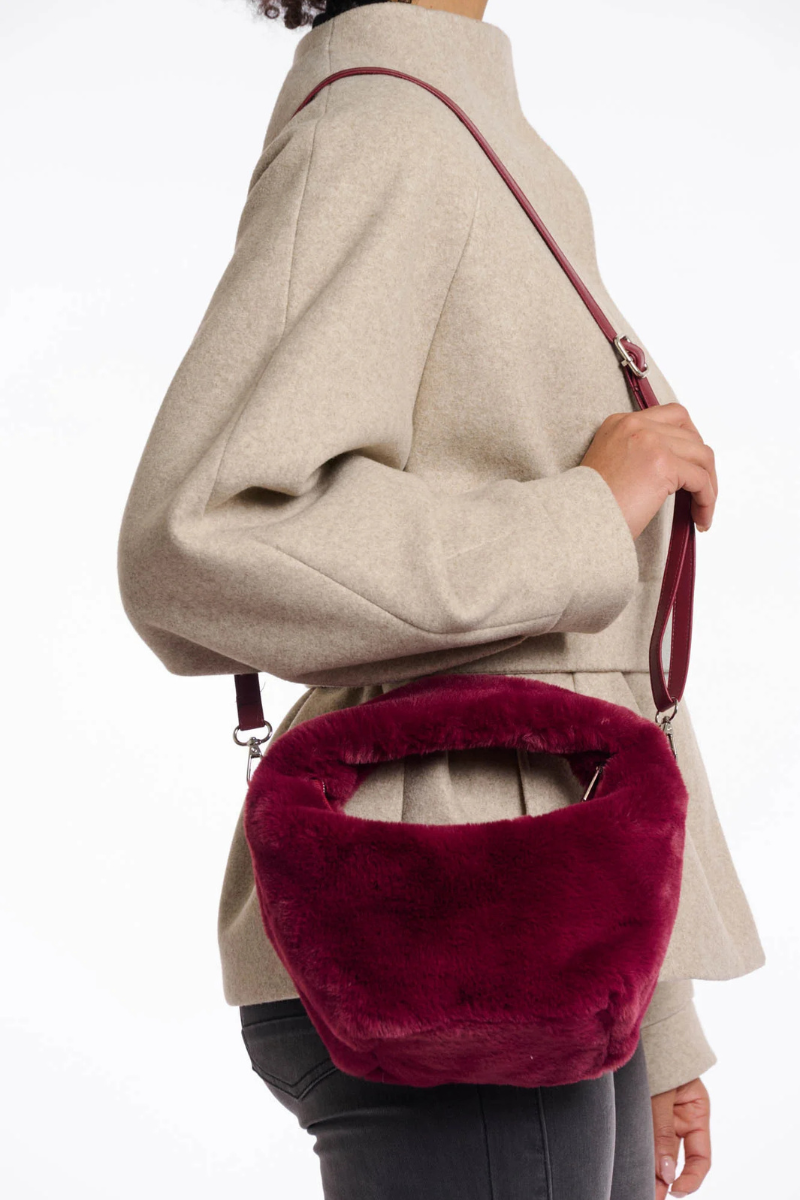 CHERYL FAUX FUR BAG-BU
