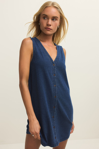 SOLACE KNIT DENIM DRESS-IN