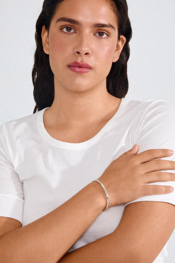 HAZE SILVER PLATED BANGLE