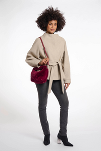 CHERYL FAUX FUR BAG-BU