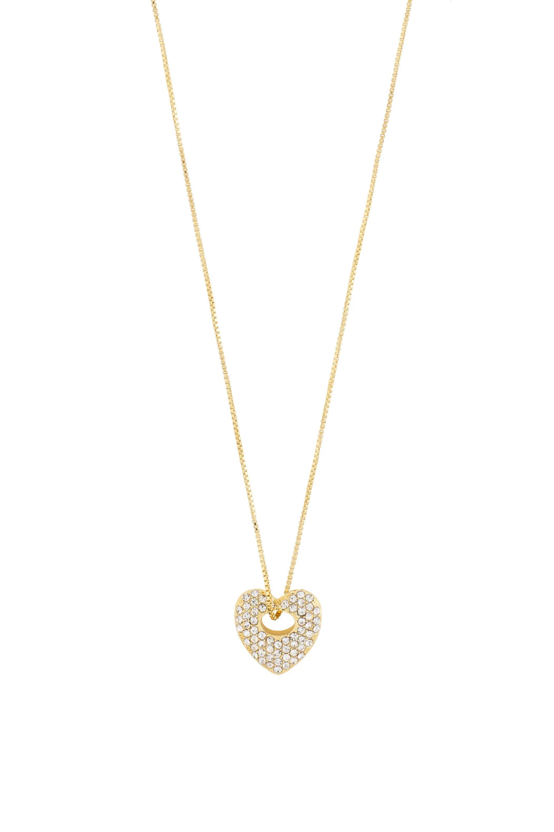 DUNE GOLD PLATED HEART NECKLACE