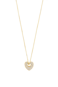 DUNE GOLD PLATED HEART NECKLACE