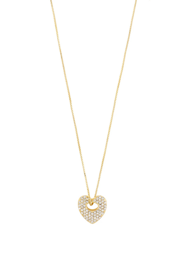 DUNE GOLD PLATED HEART NECKLACE