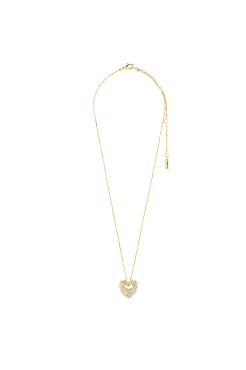 DUNE GOLD PLATED HEART NECKLACE