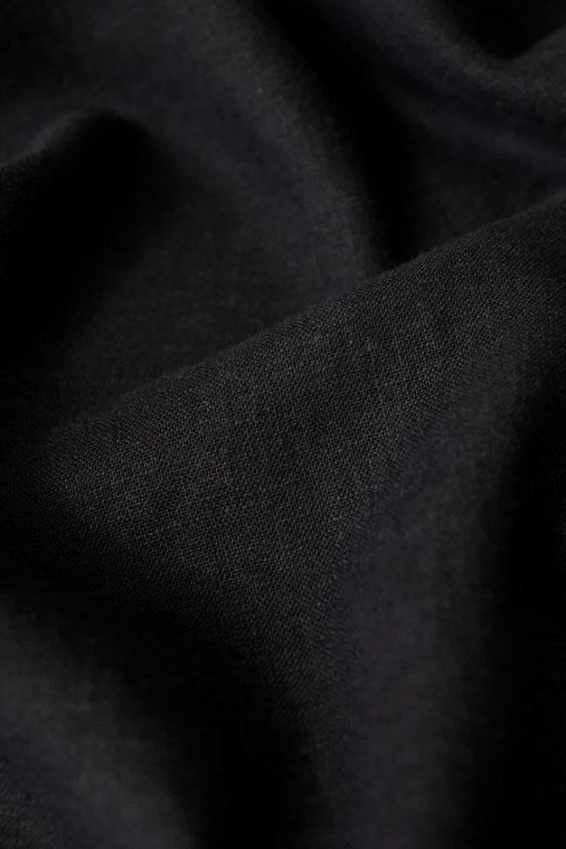 LA BELLE LINEN TOP-BK