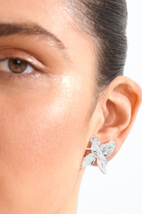 TRACE SILVER PLATED EARRINGS