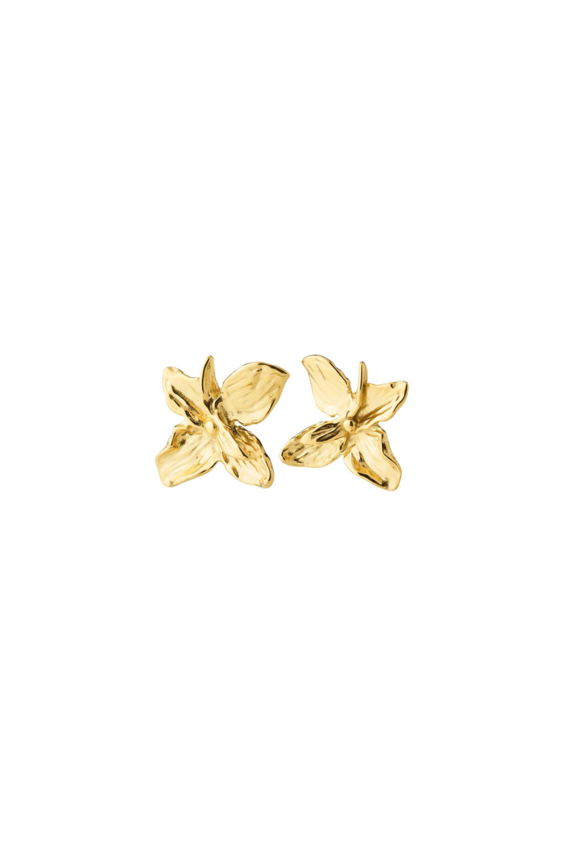 TRACE GOLD PLATED EARRINGS
