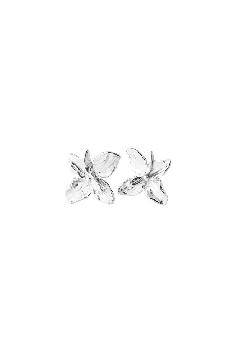 TRACE SILVER PLATED EARRINGS