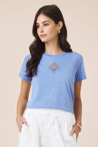 SEASHELL EMBROIDERED TEE-AZ