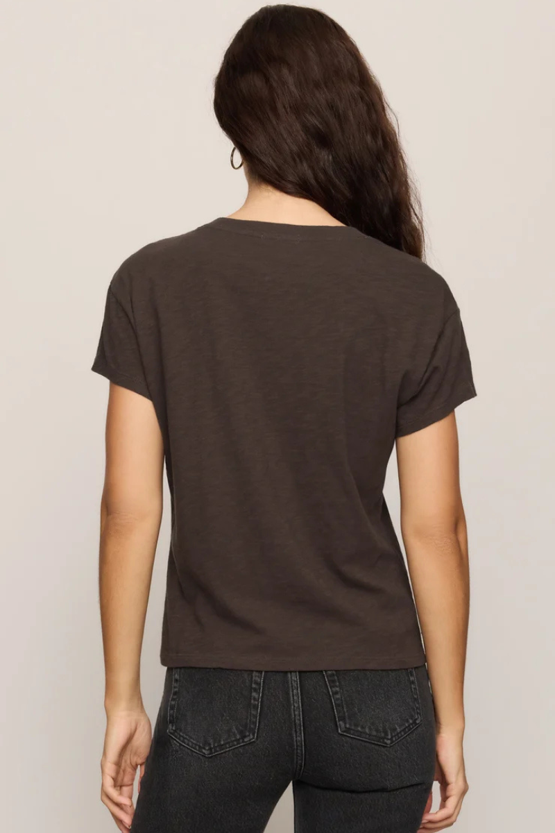 MODERN SLUB TEE IN COCOA BEAN