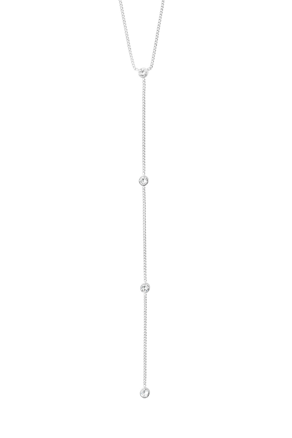 ROOT SILVER PLATED Y NECKLACE