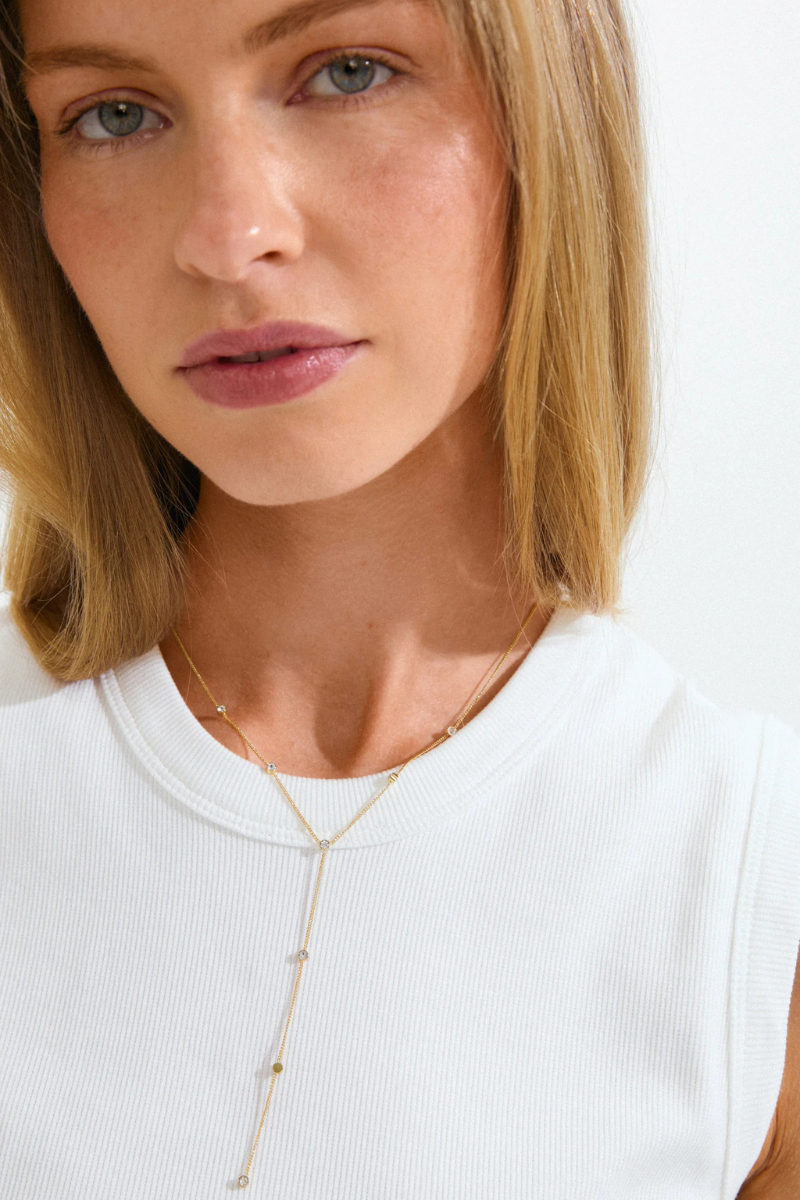 ROOT GOLD PLATED Y NECKLACE