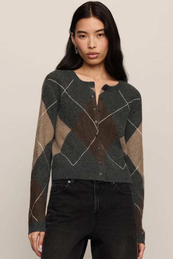 MEDINA ARGYLE CARDIGAN