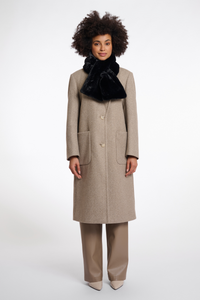 STIP FAUX FUR SCARF