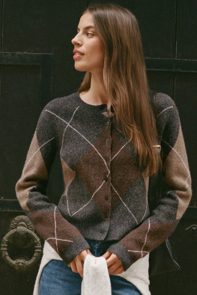 MEDINA ARGYLE CARDIGAN