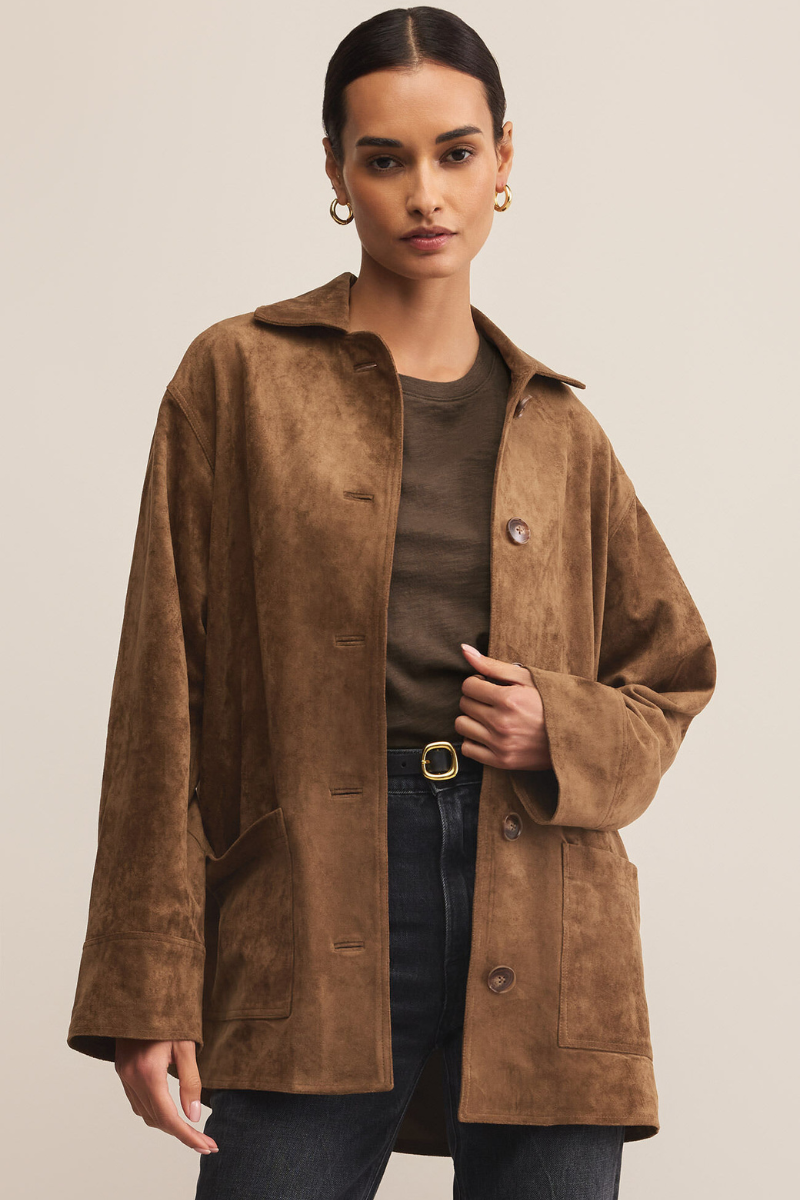 DECKER FAUX SUEDE JACKET
