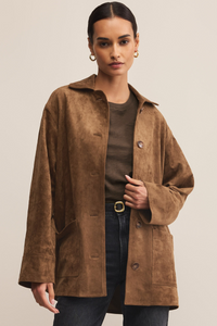 DECKER FAUX SUEDE JACKET