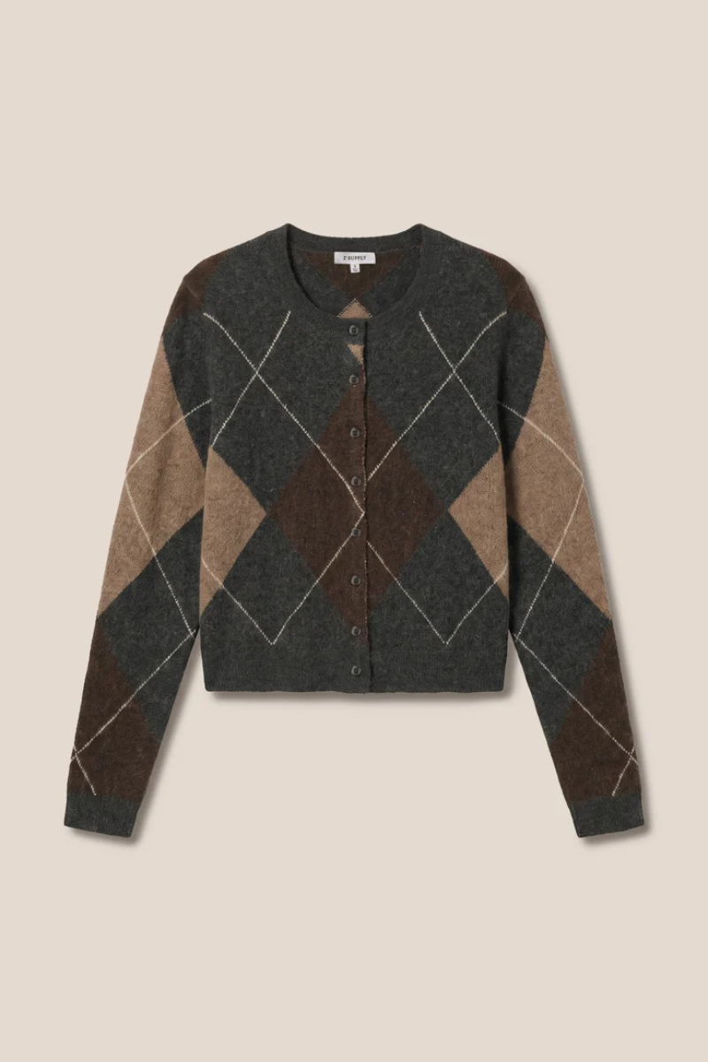 MEDINA ARGYLE CARDIGAN