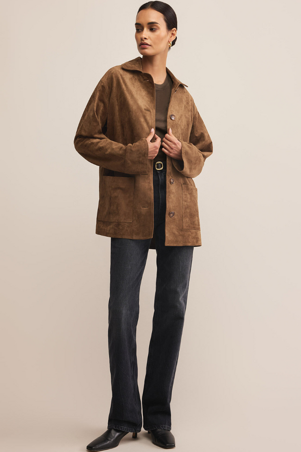 DECKER FAUX SUEDE JACKET